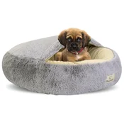 AIO FACTORY Pasja postelja FLUFFY 60 cm svetlo siva, (21960778)