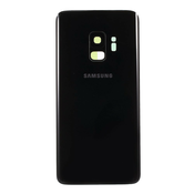 Zadnji pokrov i leca kamere za Samsung Galaxy S9 - crna- AA kvaliteta
