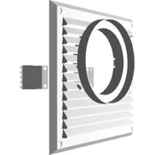 shumee Mriežka pre absorbér 215*215MM FI120MM BIELA - KRA 119 BI