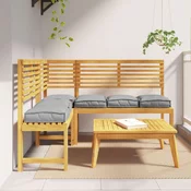 vidaXL Blazine za palete 6 kosov Siva 40x40x8 cm