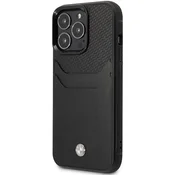 Bmw BMW OVITEK ZA IPHONE 14 PRO 6.1 BMHCP14L22RSEPK USNJEN Z ŽEPKOM ZA KARTICO