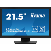 IIYAMA T2234MSC-B1S 21.5inch PCAP Bezel Free Front Speakers 10P Touch with Anti-Finger print coating IPS Panel 1920x1080