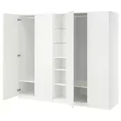 PAX / FORSAND Garderober, bela/bela, 235x60x201 cm