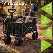 MALATEC zložljiv transportni voziček buggy za plažo in kampiranje do 100kg 00023084
