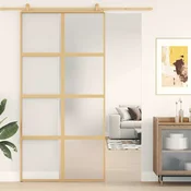 Klizna vrata zlatna 102,5x205 cm matirano staklo ESG i aluminij