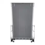 VEVOR Vlečni dvojni podometni koš za smeti kuhinjski zabojnik za odpadke 56x355x59 cm siv