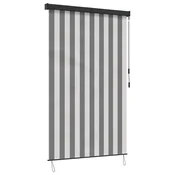 Rolo zavjesa Antracit i bijelo 160 x 250 cm Tkanina i aluminij