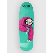Welcome Sloth 9.5 Skateboard skate deska teal dip
