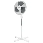 Podni Ventilator | 40 cm | 45W | 3 Brzine | Okretanje | Bijeli | TENKO