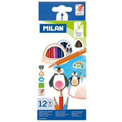 Set olovaka u boji Milan - Trokutasti, 12 boja