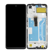 Huawei P Smart (2021) - LCD zaslon + steklo na dotik + okvir (Midnight Black) TFT