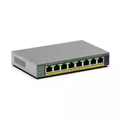 NETGEAR GS108EP Upravljano L2/L3 Gigabit Ethernet (10/100/1000) Siva