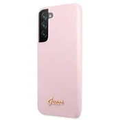 Guess Futrola za Samsung S22 Plus Lavender Script Metal Logo