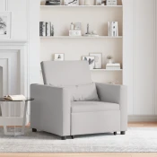 Sofa na razvlacenje Singl s kotacima Siva boja oblaka tkanina