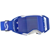 SCOTT Prospect 2.0 motocross naocale plavo-bijele s plavim ogledalnim staklom