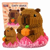 shumee Kapibara Lotosov cvet Gradbeni bloki 3688el 3D Velika DIY figura