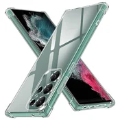 TPU gel ovitek Techsuit Shockproof za Samsung Galaxy S22 Ultra - clear