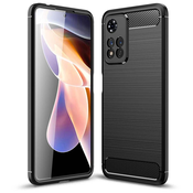 TECH-PROTECT TPUCARBON OVITEK ZA XIAOMI REDMI NOTE 11 PRO+ PLUS 5G ČRNI