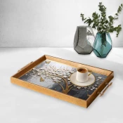 Aberto Design Poslužavnik TPEA9889 50 x 29 x 3.5 cm, Šareni