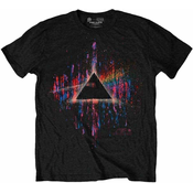 Pink Floyd Majica Dark Side of the Moon Pink Splatter Unisex Black 2XL