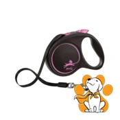 Flexi Black Design Tape M, 5m, Povodac Za Pse, Roze