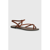 Usnjeni sandali Vagabond Shoemakers TIA 2.0 ženski, rjava barva, 5531-401-27
