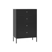 Komoda Bristol 234 (Crna) Crna, S ladicama, 115x76x40cm
