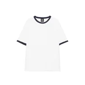 Pull&Bear Majica temno modra / bela