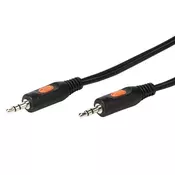 A/V PROGRAM KABEL VIVANCO 46045, 3.5MM na 3.5MM M, 2.5M, CRNI