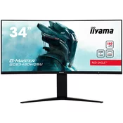 iiyama G-MASTER GCB3480WQSU-B1 računalniški monitor 86,4 cm (34) 3440 x 1440 slikovnih pik UltraWide Quad HD LCD Črna