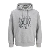 JJ REBEL Muški duks 12284981, Svetlosivi