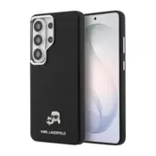 Maska Karl Lagerfeld Saffiano KC Metal Logo MagSafe za Samsung S26 Ultra/ S948B crna