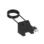 Polnilni kabel Techsuit TGC3 za pametne ure Garmin Fenix 5/5 Plus/6/6X/7X, USB, 5W, 1m z namiznim držalom - črn