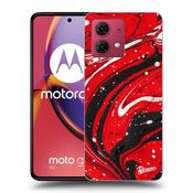 Silikonska prozirna maskica za Motorola Moto G84 5G - Red black