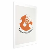 shumee Plakat - Badmintonska žogica proti oranžnemu soncu