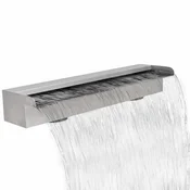 Vidaxl Pravokotna fontana za bazen slap nerjaveče jeklo 60 cm