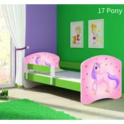 Djecji krevet ACMA s motivom, bocna zelena 180x80 cm 17 Pony