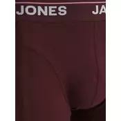 JACK & JONES Boksarice  siva / vinsko rdeča / črna