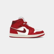 Nike 1 Mid SE Red Cracked Leather (Womens) Rdeča