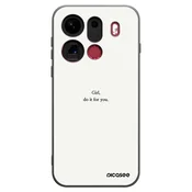Silikonski črni ovitek za OPPO Find X9 Pro - Girl, do it for you