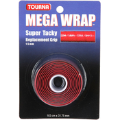 Gripovi za reket - zamjenski Tourna Mega Wrap red 1P