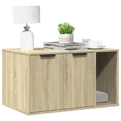 vidaXL vidaXL Omara za mačje stranišče sonoma hrast 80x50x45 cm inž. les, (22124922)