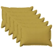 Vidaxl Prevleka za blazino 6 kos HOUTEN Svetlo zelena 30 x 50 cm