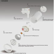 Led Šnski reflektor li4030, mfi, 10w, 3u1 dmb, beli