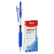 Gel pisalo M&G TITAN konica 0,7 mm - modro polnilo