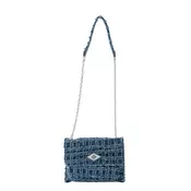 REPLAY Torba za čez ramo  moder denim