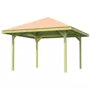 WEKA Leseni vrtni gazebo 651 (380 x 380 x 299 cm)