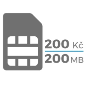 MXM SIM kartica (200 Kč/200 MB)
