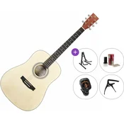 SX SD304T Premium SET Natural Akustična kitara