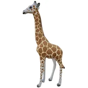 Casa Padrino luxury decorative sculpture giraffe brown/beige/white/black H. 205 cm - Huge garden sculpture - Life size sculpture - XXL decorative sculpture - XXL decorative animal figure